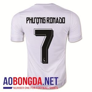 Mẫu in áo bóng đá câu lạc bộ Real Madrid 2016