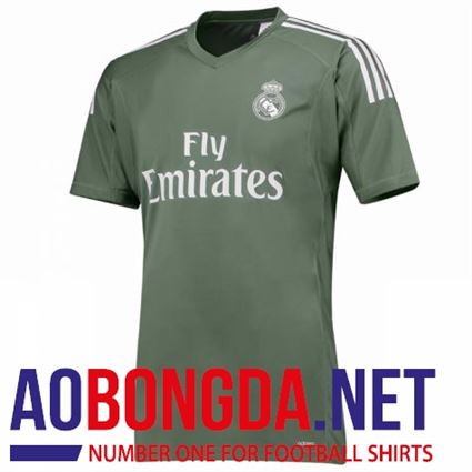 Áo Real Madrid Xanh Rêu 2017-2018