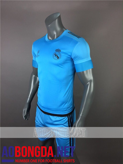 Áo bóng đá Real Madrid Xanh tập C1 2017-2018