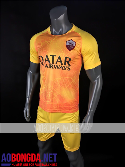 Áo Bóng Đá Roma vàng cam  mùa giải 2018-2019