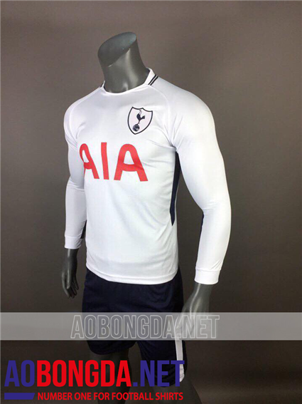 Áo Bóng Đá Dài Tay Tottenham Trắng mùa giải 2017-2018