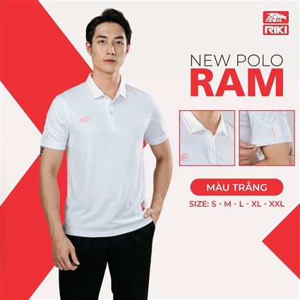 Áo Polo Riki Ram Trắng