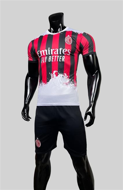 Áo Bóng ĐÁ AC Milan sọc đỏ 2022-2023