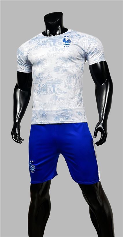 Áo Bóng Đá Đội Tuyển Pháp Trắng World Cup Sân Khách Mùa Giải 2022-2023