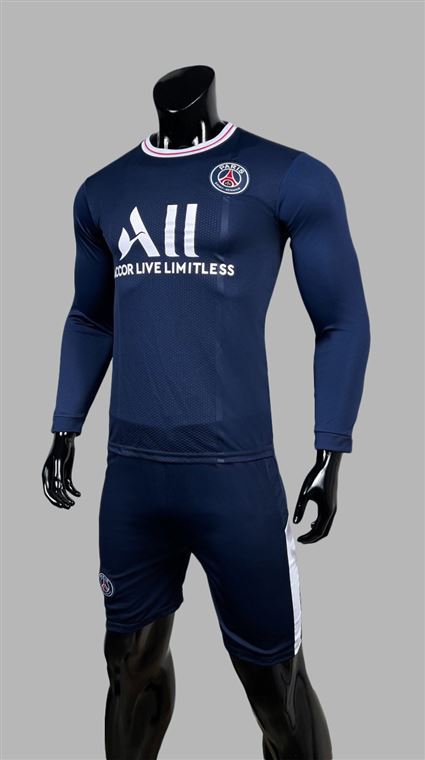 Áo Bóng Đá Dài Tay PSG Xanh Đen Sân Nhà 2021-2022