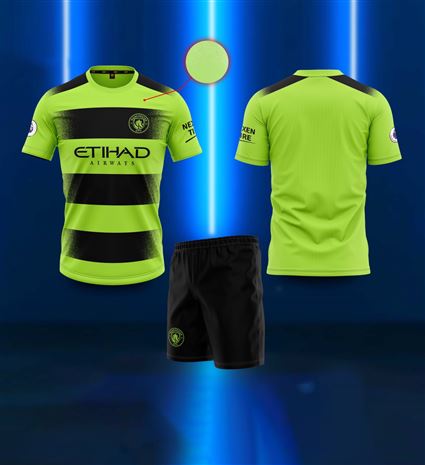 Áo Bóng Đá Manchester City Xanh Chuối Sân khách 2022-2023