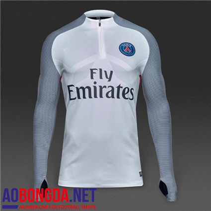 Áo bóng đá câu lạc bộ PSG dài tay màu trắng, mùa 2016-2017