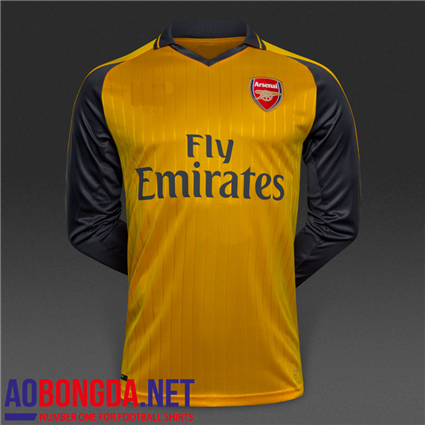 Áo bóng đá câu lạc bộ Arsenal dài tay màu vàng, mùa 2016-2017