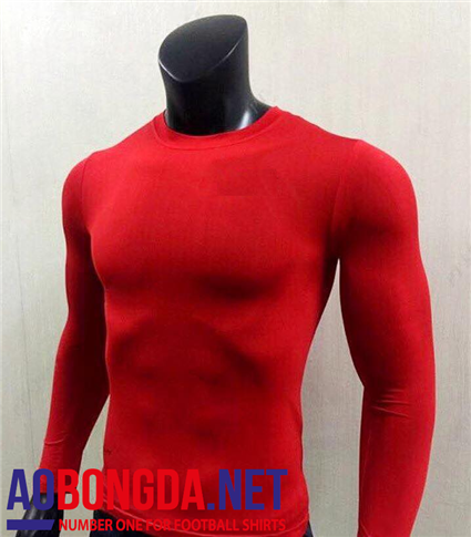 Áo lót bóng đá Body thể thao dài tay đỏ