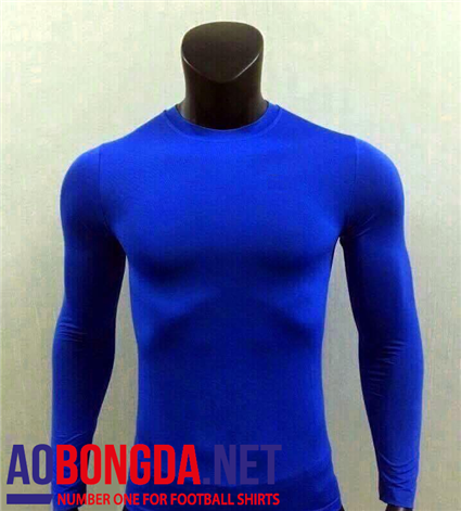 Áo lót bóng đá Body thể thao dài tay xanh dương