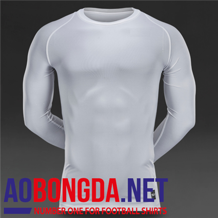 Áo lót bóng đá Body thể thao dài tay màu trắng