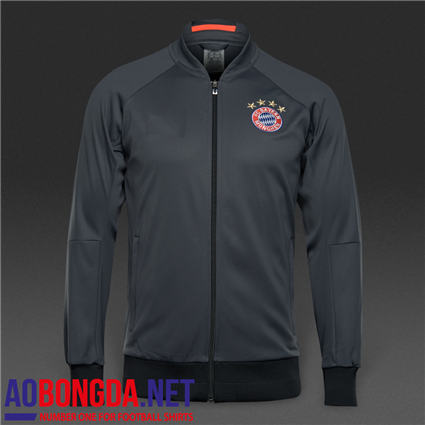 Áo khoác bóng đá câu lạc bộ Bayer Munich màu xám, mùa 2016-2017