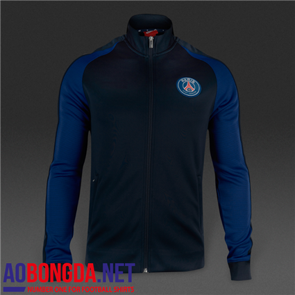 Áo khoác bóng đá câu lạc bộ PSG màu tím than, mùa 2016-2017