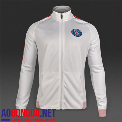 Áo khoác bóng đá câu lạc bộ PSG màu trắng, mùa 2016-2017
