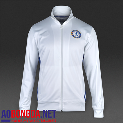 Áo khoác bóng đá câu lạc bộ Chelsea màu trắng, mùa 2016-2017