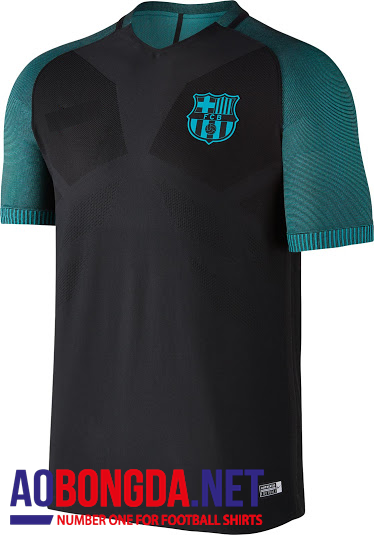 Mẫu áo Barcalona đen tập đấu cúp C1 2016 2017