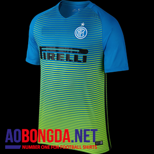 Mẫu quần áo câu lạc bộ Inter milan xanh kẻ ngang sân khách thứ 3 đấu cup c1 mùa 2016 2017