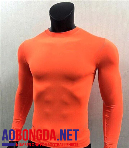 Áo lót bóng đá Body thể thao dài tay  màu cam
