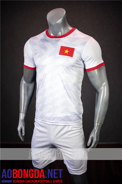 Áo bóng đá Việt Nam trắng Asian cup 2019