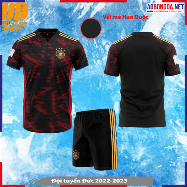 [SALE] Áo Bóng Đá Đội Tuyển Quốc Gia Đức Đen Đỏ 2022