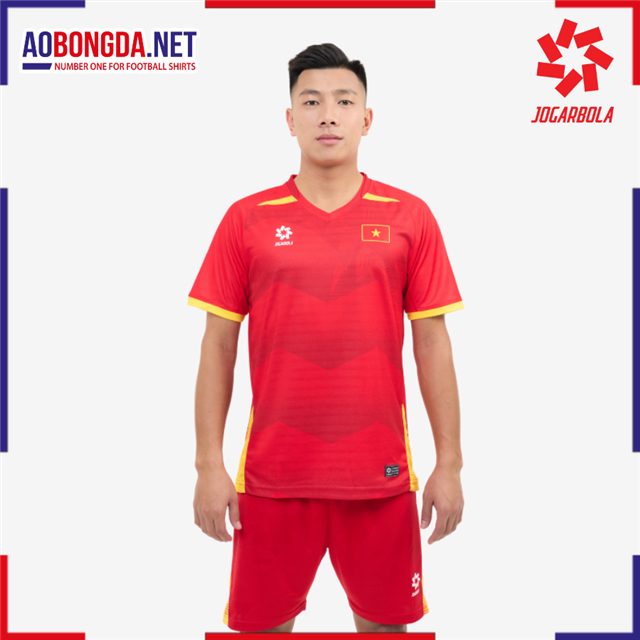 Bộ Quần Áo Thi Đấu Đội Tuyển Việt Nam 2025 Jogarbola Bản Fan Đỏ