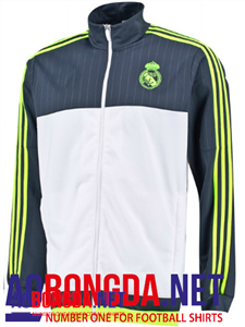 Áo khoác bóng đá Real madrid đen/ trắng 2017 mẫu mã đẹp . Gía rẻ nhất Hà Nội