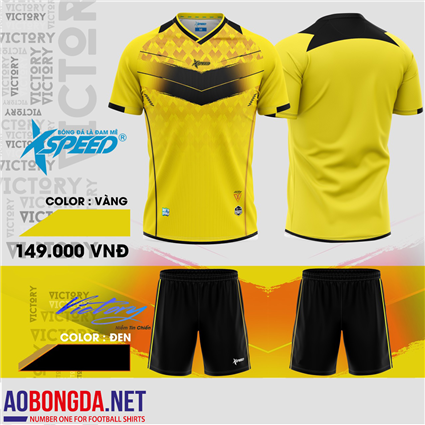 Áo Bóng Đá không logo xspeed  s8 victory vàng