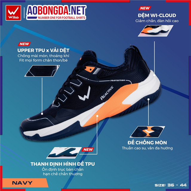 Giày thể thao Wika Ruta Navy