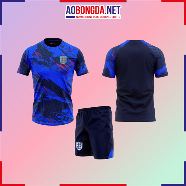 Áo Bóng Đá Đội Tuyển Anh Xanh Đen 2023-2024