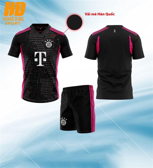 Áo Bóng Đá Bayern Munich Đen Sân Khách 2023-2024