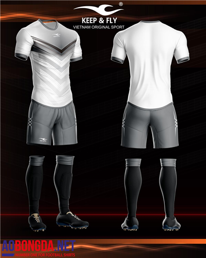 Áo Không Logo Keep & Fly Monster trắng