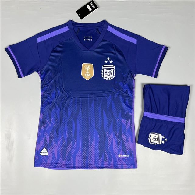 Áo Bóng Đá Argentina World Cup Tím Sân Khách 2022 - 2023