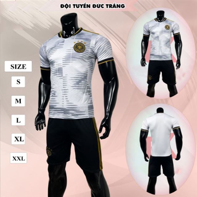 Áo Bóng Đá Đội Tuyển Đức World Cup Trắng Sân Nhà 2022-2023