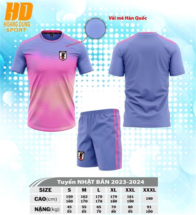 Áo Bóng Đá Đội Tuyển Nhật Hồng 2023-2024
