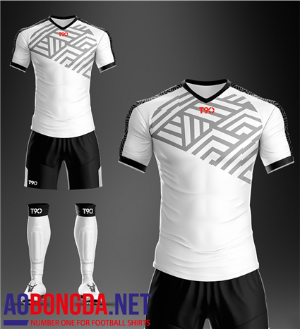 Áo Bóng Đá không logo T90-P trắng