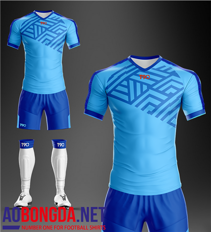 Áo Bóng Đá không logo T90-P xanh ngọc