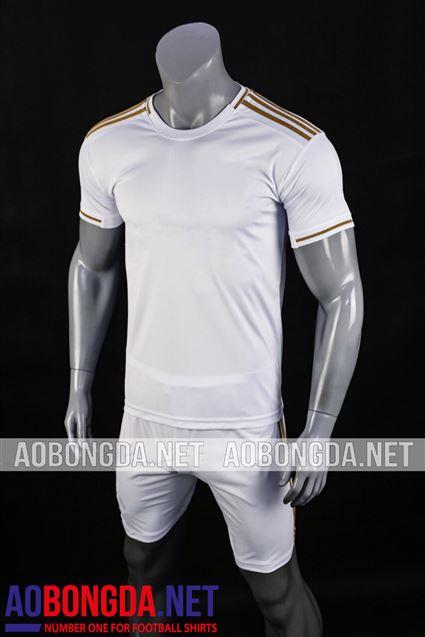 Áo Bóng Đá Real Madrid Không Logo trắng sân nhà 2019-2020