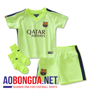 Quần áo thể thao trẻ em đội Barcalona chuối