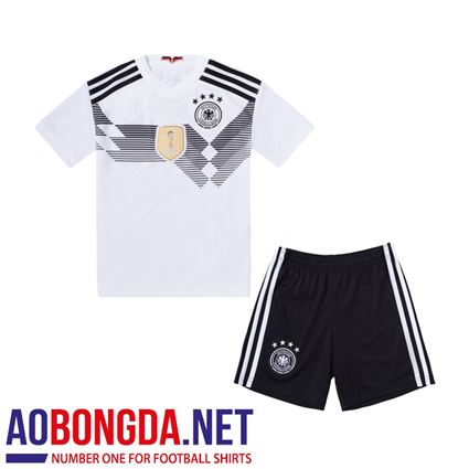 Áo bóng đá trẻ em đội tuyển Đức trắng World Cup 2018
