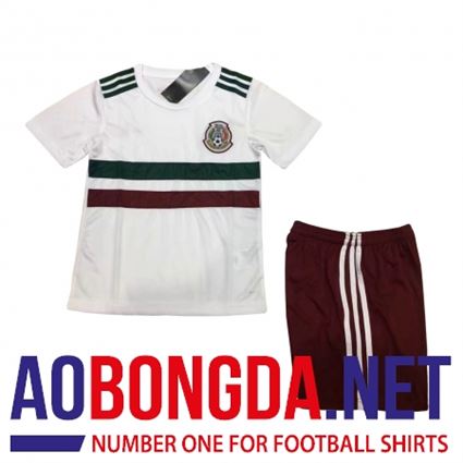 Áo bóng đá trẻ em đội tuyển Mexico trắng World Cup 2018