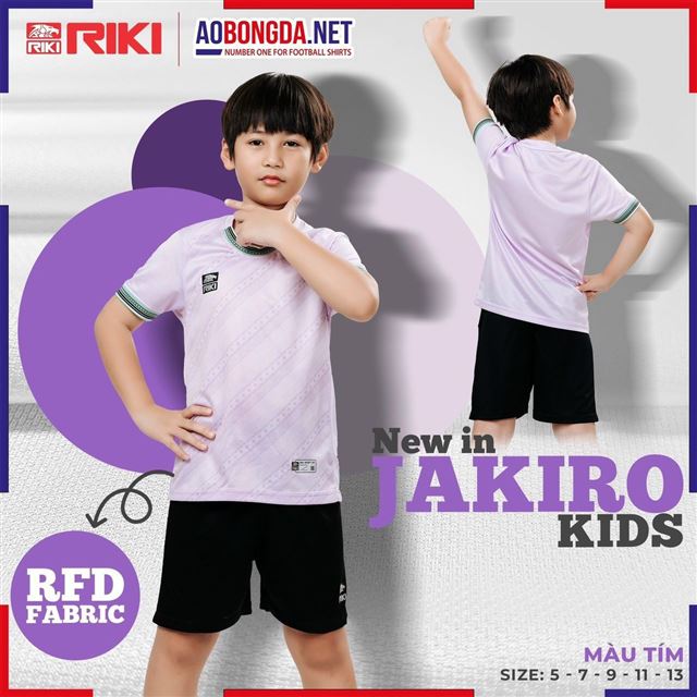Áo Bóng Đá Trẻ Em Riki Jakiro Tím