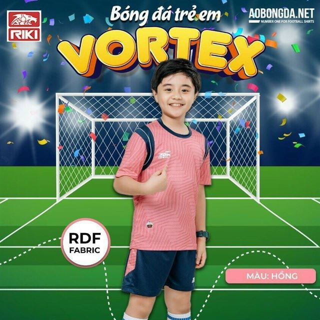 Áo Bóng Đá Trẻ Em Riki Vortex Hồng