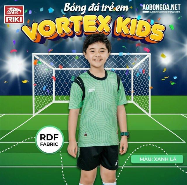 Áo Bóng Đá Trẻ Em Riki Vortex Xanh Lá
