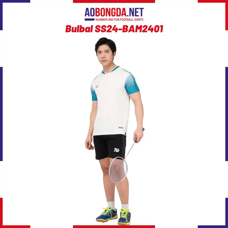 Áo Cầu Lông Bulbal SS24 - BAW2401 Nam Trắng
