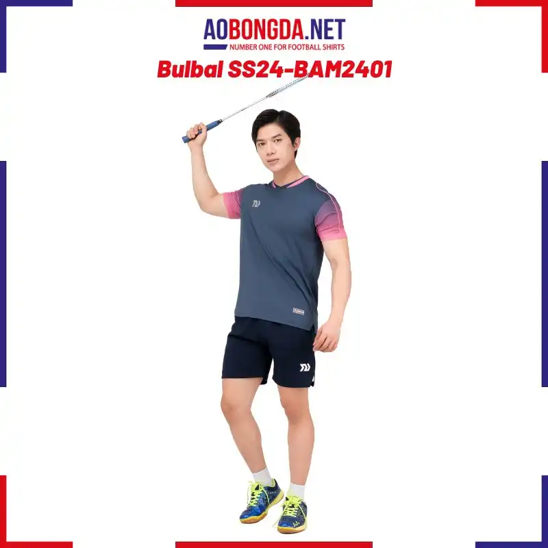 Áo Cầu Lông Bulbal SS24 - BAW2401 Nam Xanh Nhớt