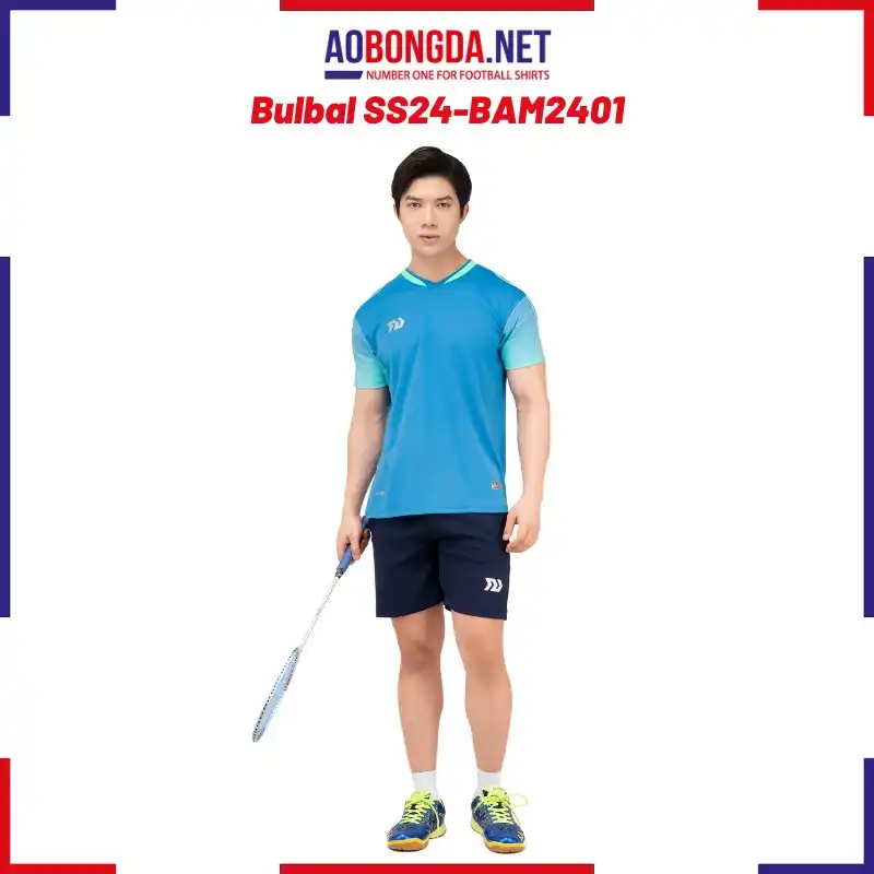 Áo Cầu Lông Bulbal SS24 - BAW2401 Nam Xanh Ya