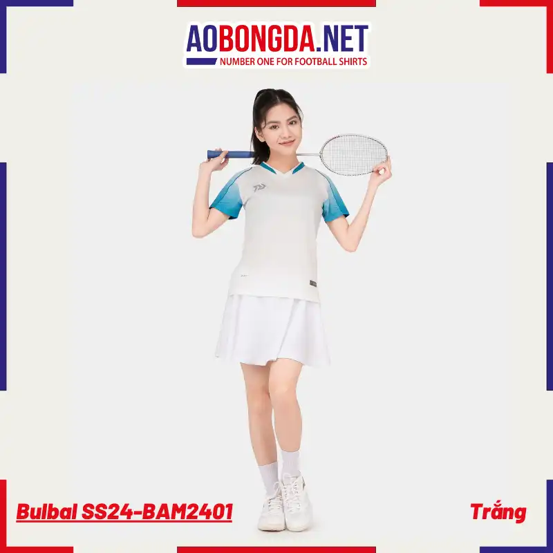 Áo Cầu Lông Bulbal SS24 - BAW2401 Nữ Trắng