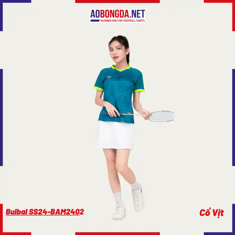 Áo Câu Lông Bulbal SS24 - BAW2402 Nữ Cổ Vịt
