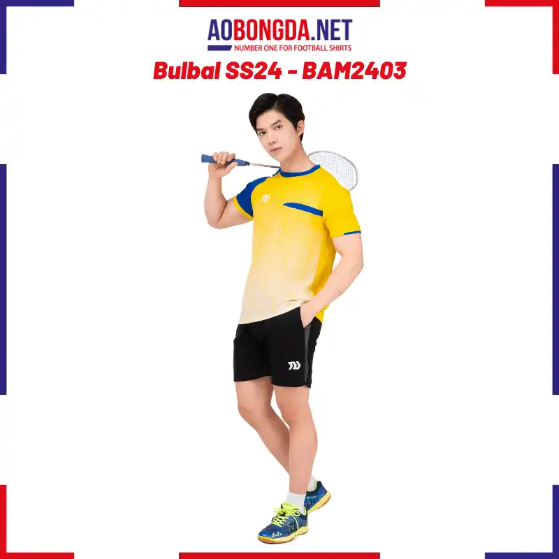 Áo Cầu Lông Bulbal SS24 - BAW2403 Nam Vàng