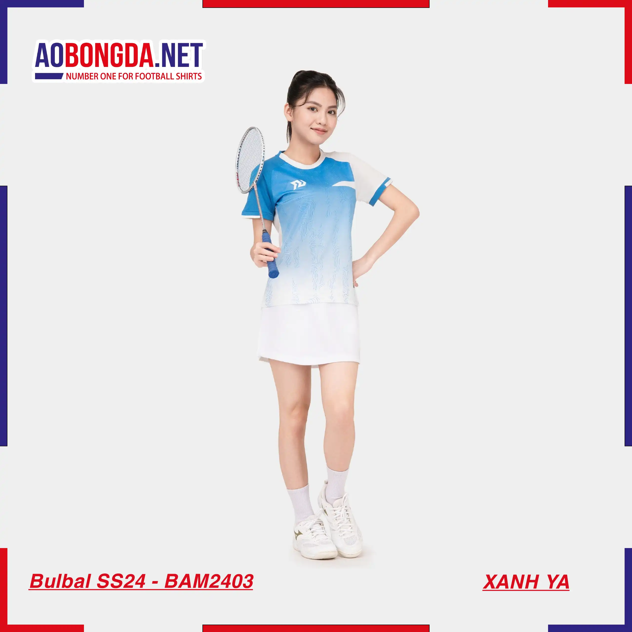 Áo Cầu Lông Bulbal SS24 - BAW2403 Nữ Xanh Ya
